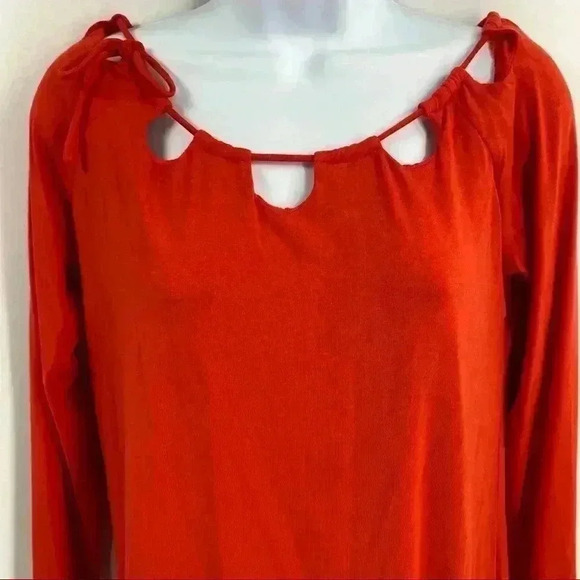 Fabletics Carla Red/Orange Long Sleeve‎ Top Size XS - Picture 5 of 8